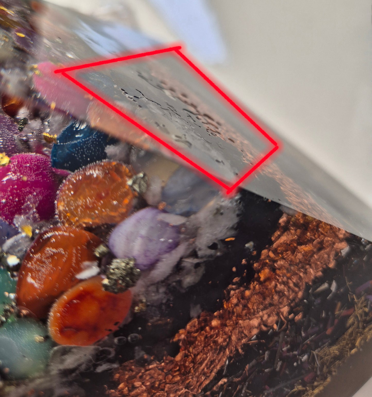 B-Ware- Orgonit Titan-Aura-bunt - ca. 2,4 kg