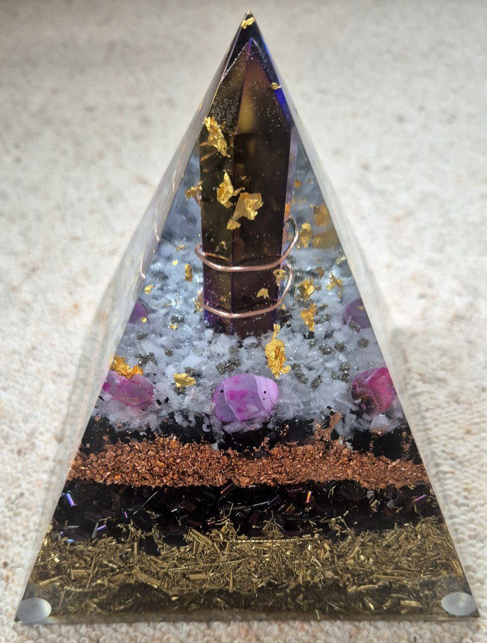 Orgonit Titan-Aura-Pink - ca. 2,2 kg