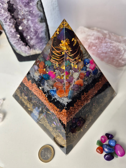 B-Ware- Orgonit Titan-Aura-bunt - ca. 2,4 kg